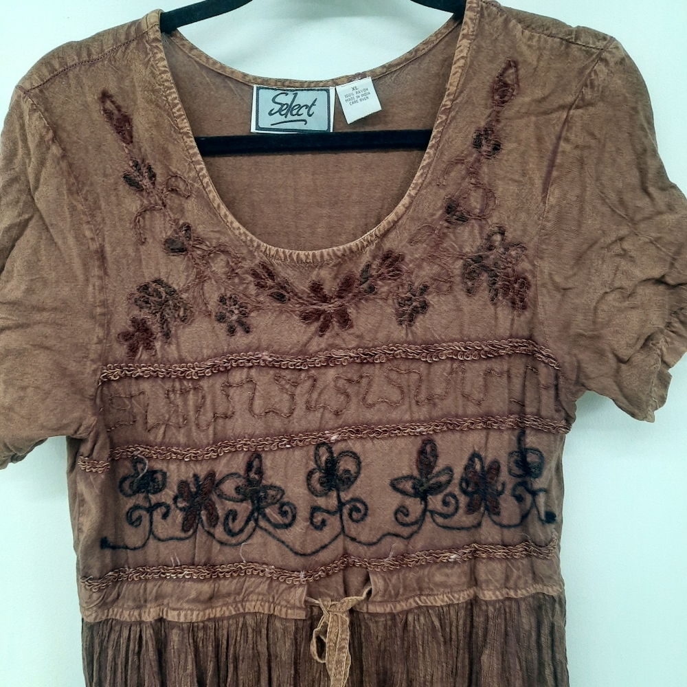 Vintage select embedded maxi dress size XL